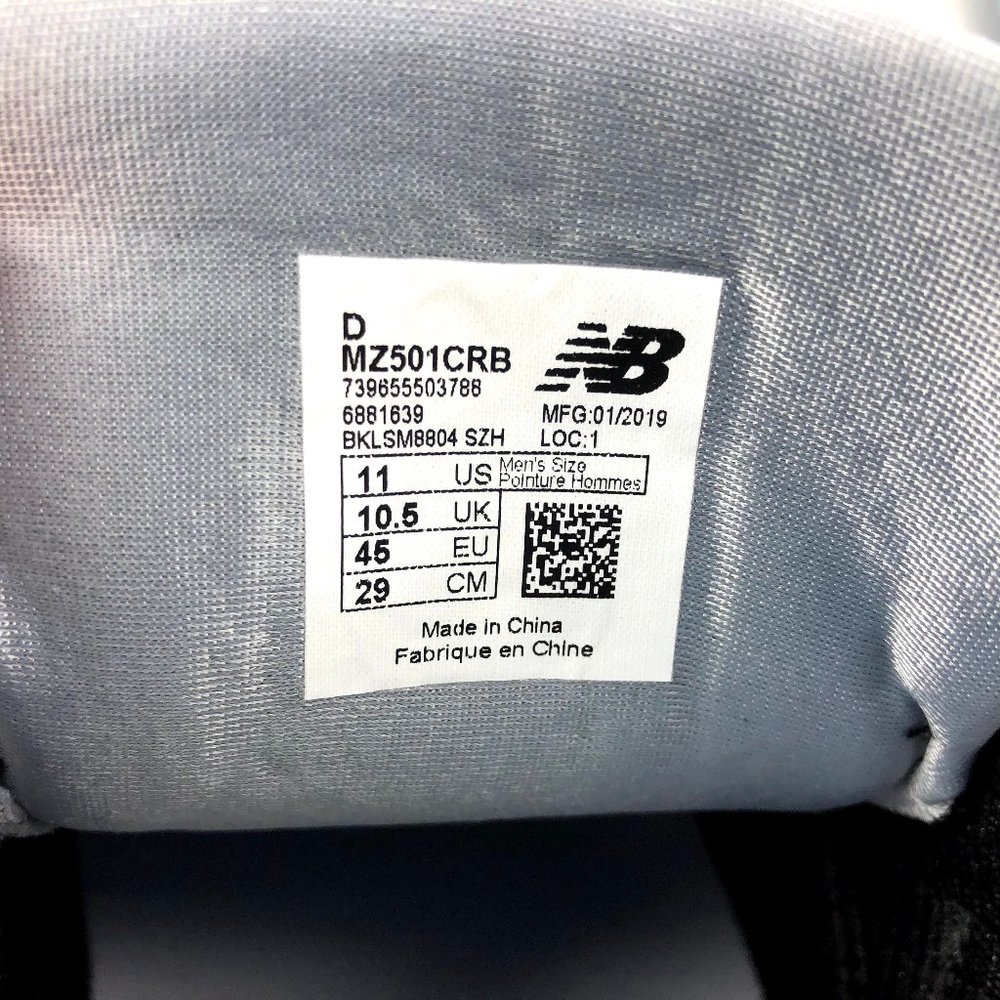 New Balance 501 Suede Sneakers MZ501CRB Black - Picture 2 of 10